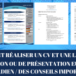 COMMENT FAIRE UN CV CANADIEN ET EUROPÉEN ET UNE LETTRE DE MOTIVATION EUROPÉENNE OU DE PRÉSENTATION CANADIENNE ; CONSEILS IMPORTANT ET RECOMMANDATIONS